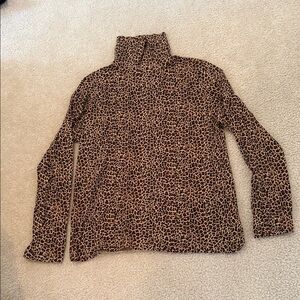 Leopard Print Turtleneck